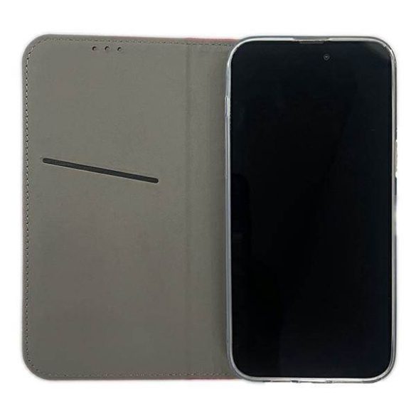 Etui Smart mágneses könyvtok iPhone 14 / 15 / 13 6,1" piros