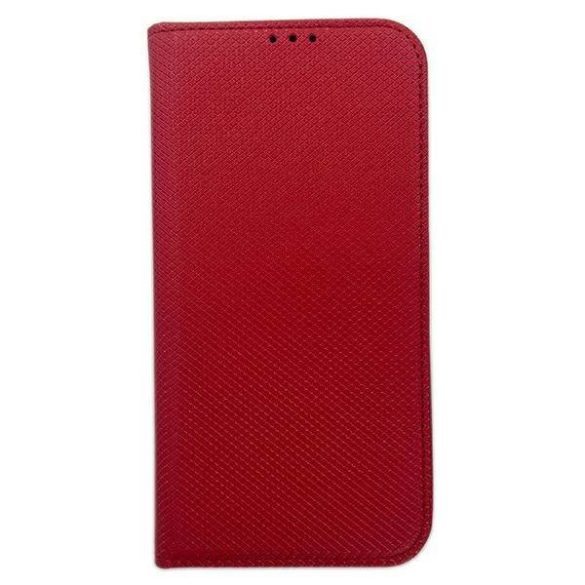Tok Smart mágneses könyvtok iPhone 14 Pro Max 6.7" piros tok
