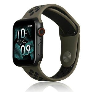 Beline Apple Watch Sport szilikon óraszíj 38/40/41mm barna/fekete