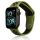 Beline Apple Watch Sport szilikon óraszíj 42/44/45/49mm zöld/fekete