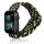 Beline Apple Watch textil óraszíj 38/40/41mm fekete/lime