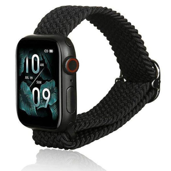 Beline Apple Watch textil óraszíj 42/44/45/49mm fekete