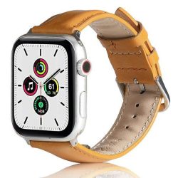   Beline Apple Watch bőr óraszíj 42/44/45/49mm világos barna