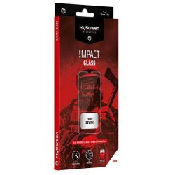   MS ImpactGLASS iPhone 13/13 Pro 6,1" fekete ütésálló hibrid üveg 8H kijelzővédő fólia