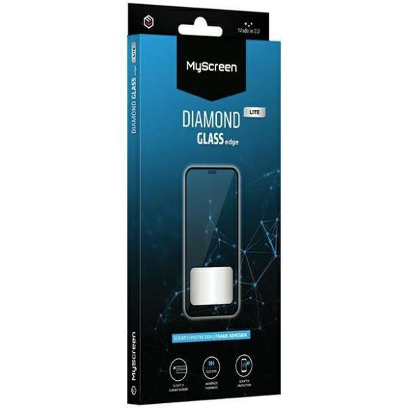 MyScreen Protector Diamond Glass Edge Lite edzett üveg kijelzővédő fekete szegéllyel Samsung Galaxy XCover Pro