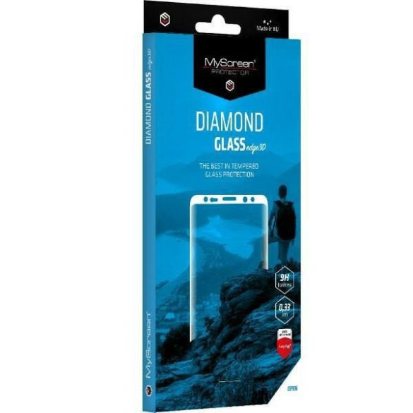 MS Diamond Glass Edge 3D Honor Magic 5 Lite gyémánt üveg 3D Honor Magic 5 Lite fekete edzett üveg fólia