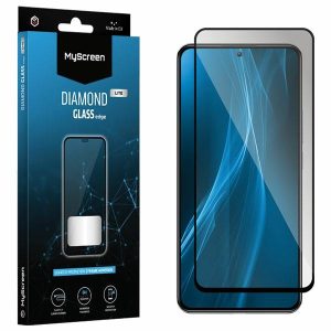 MS Diamond Glass Edge Lite FG Realme 10T 5G fekete Teljes ragasztás fólia