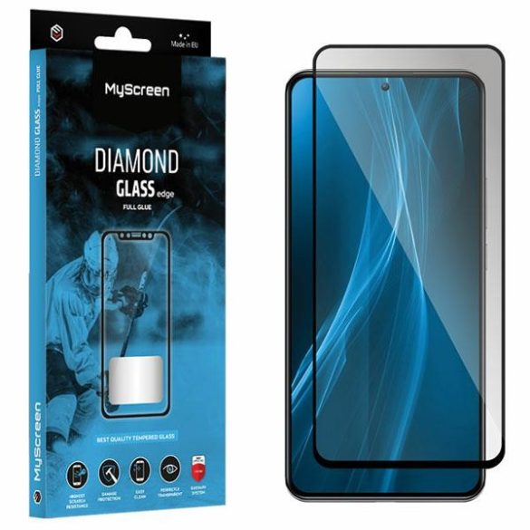 MS Diamond Glass Edge FG Huawei Nova 11i fekete Full Glue Teljes ragasztás fólia
