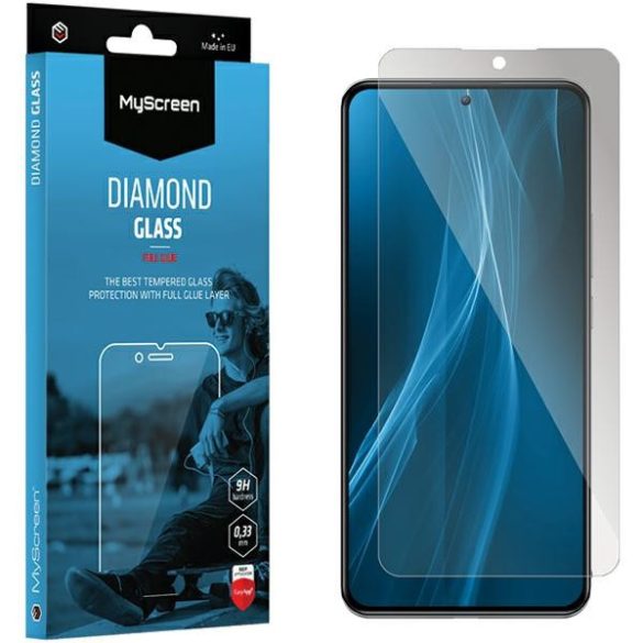 MS Diamond Glass Edge FG Huawei Nova 11 fekete Full Glue Teljes ragasztás fólia