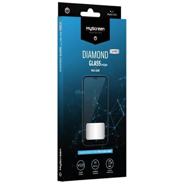 MS Diamond Glass Edge Lite Realme 11 fekete Xiaomi Mi Band 8Full Glue fólia