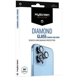   MyScreen Diamond Glass Camera Lens kamera lencse védő fólia fekete szegéllyel iPhone 15 Pro /15 Pro Max