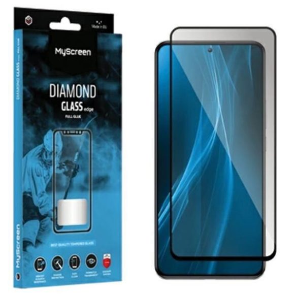 MS Diamond Glass Edge FG Samsung Galaxy A25 5G A256 fekete Teljes ragasztás fólia