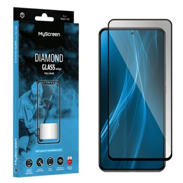 MyScreen Diamond Glass Edge FG üvegfólia fekete szegéllyel Honor X8b