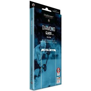 MS Diamond Glass Edge edzett üveg fekete szegéllyel iPhone 16 Plus