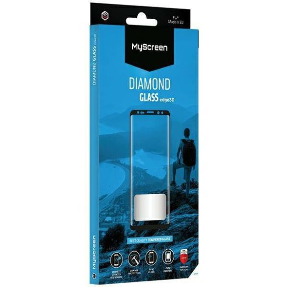 MyScreen Protector Diamond Glass Edge 3D edzett üveg kijelzővédő fekete szegéllyel Motorola Moto G85