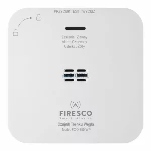 Firesco FCO-850 WF Wi-Fi szén-monoxid érzékelő Tuya Smart Life