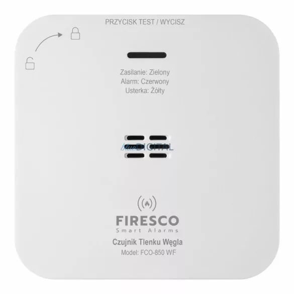 Firesco FCO-850 WF Wi-Fi szén-monoxid érzékelő Tuya Smart Life