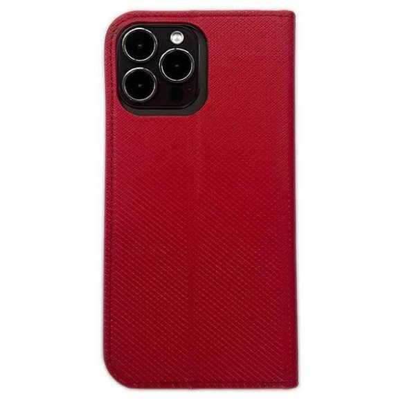 Tok Smart mágneses könyvtok Samsung S23 Ultra S918 piros tok