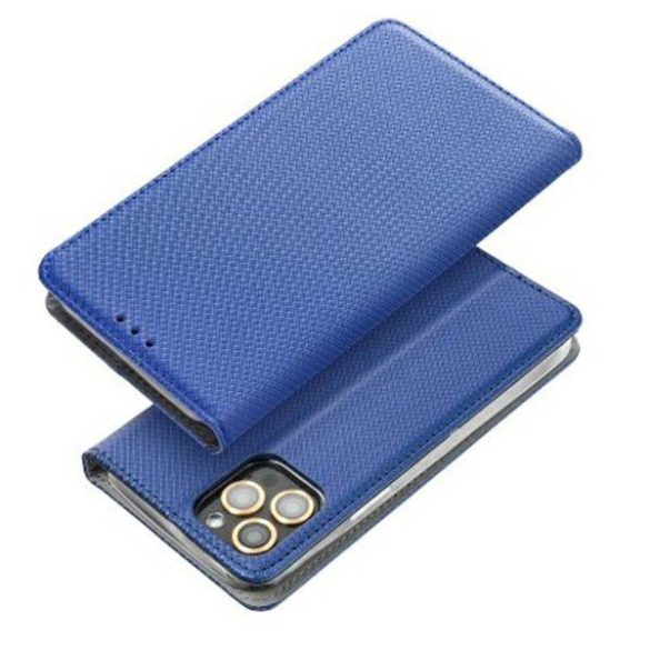 Tok Smart mágneses könyvtok Motorola MOTO E22 kék tok