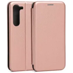   Beline Tok mágneses könyvtok Samsung S23 Plus S916 rózsaarany tok