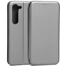   Beline Tok mágneses könyvtok Samsung S23 Plus S916 acélszürke tok
