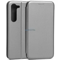   Beline Tok mágneses könyvtok Samsung S23 Plus S916 acélszürke tok