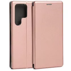   Beline Tok mágneses könyvtok Samsung S23 Ultra S918 rózsaarany tok