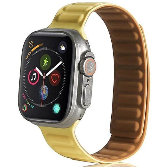 Beline Apple Watch mágneses óraszíj 38/40/41mm sárga