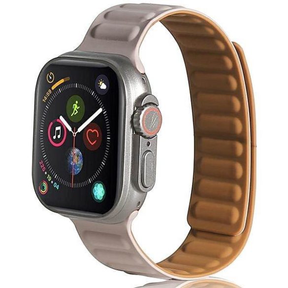 Beline Apple Watch mágneses óraszíj 42/44/45/45/49mm keki