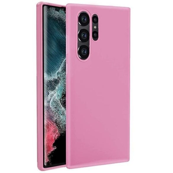 Beline Etui Candy Sam Samsung Galaxy S23 UltraS918 világos rózsaszínű tok