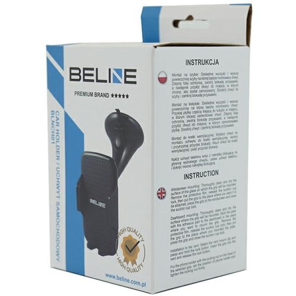 Beline autós tartó BLNCH01 3w1 (3in1 szellőzőnyílásra/műszerfalra/szélvédőre)