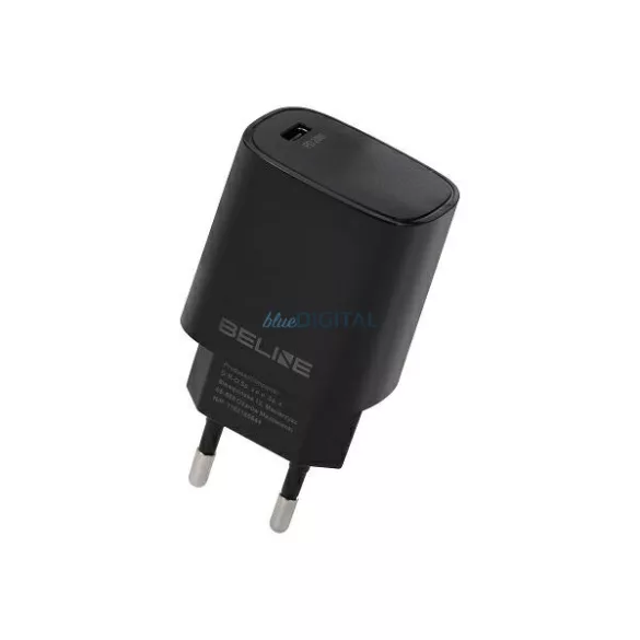 Beline töltő, 1x USB-C, 20 W, fekete (csak a fejrész) PD 3.0 BLNCB20