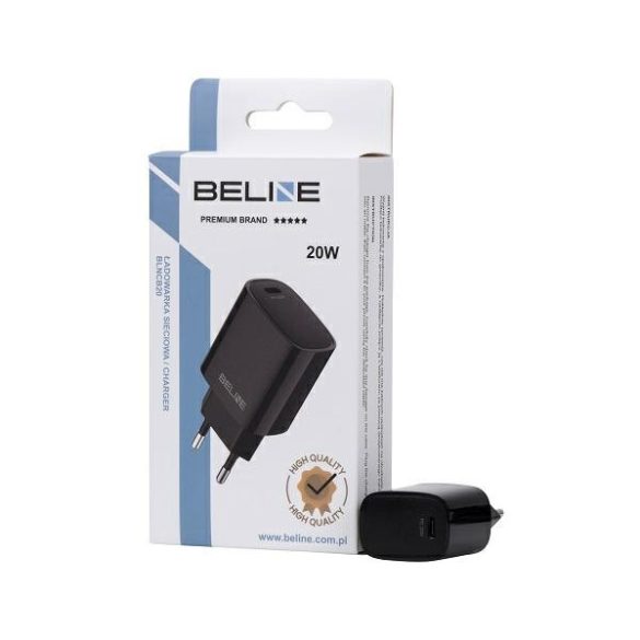 Beline BLNCB20 hálózati töltő 1xUSB-C csatlakozóval 20W fekete