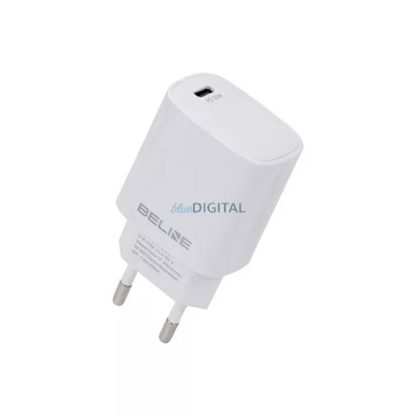 Beline töltő 1x USB-C 20 W, fehér (csak a fej) PD 3.0 BLNCW20