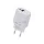 Beline töltő 1x USB-C + 1x USB 20 W, fehér (csak a fejrész) PD 3.0 + QC 3.0 BLN2CW20