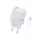 Beline töltő 1x USB-C 20 W + USB-C kábel, fehér / fehér, PD 3.0 BLNCW20C