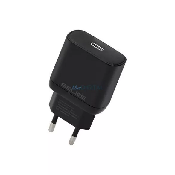 Beline töltő, 1x USB-C, 25 W, fekete (csak a fej) PD 3.0 BLNCB25 GaN