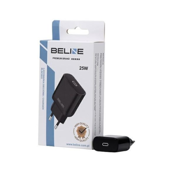 Beline BLNCB25 hálózati töltő 1xUSB-C csatlakozóval 25W GaN fekete