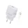 Beline töltő 1x USB-C 25 W + USB-C kábel, fehér / fehér, PD 3.0, BLNCW25C, GaN