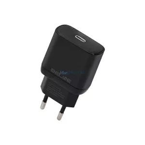 Beline töltő 1x USB-C 30 W, fekete (csak a fej) PD 3.0 BLNCB30 GaN