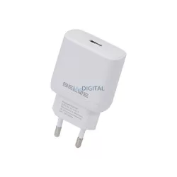   Beline töltő 1x USB-C 30 W, fehér (csak a fej) PD 3.0 BLNCW30 GaN