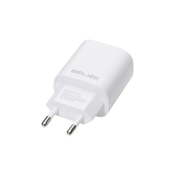 Beline BLN2CW30 hálózati töltő 1xUSB-A és 1xUSB-C csatlakozóval 30W GaN fehér