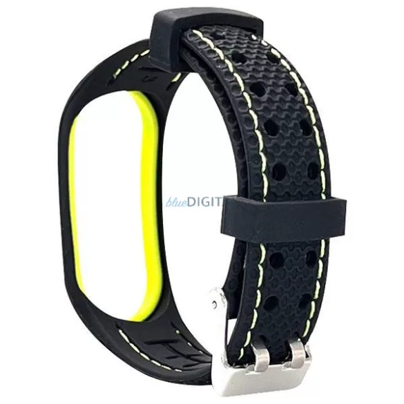 Beline óraszíj Sport Mi Band 3/4 fekete/lime