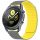 Beline óraszíj Watch 20mm Mágneses szürke/sárga