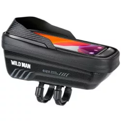   Etui/kerékpáros tartó WILDMAN M E12X fekete vázas csomagtartó