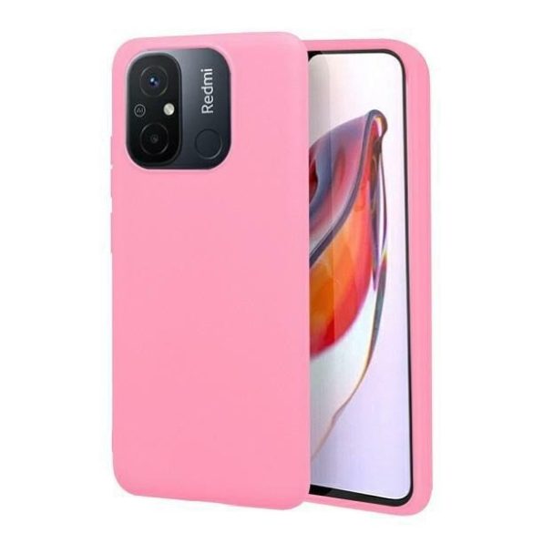 Beline Etui Candy Xiaomi 12C világos rózsaszínű tok