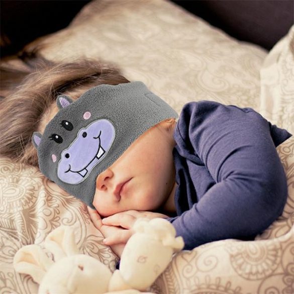 Gyermek alvómaszk bluetooth funkcióval - víziló