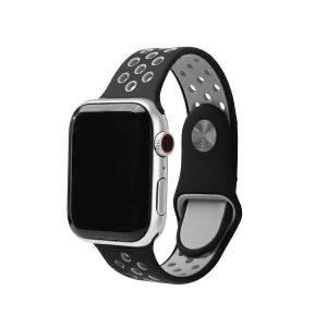 Beline óraszíj Apple Watch Sport szilikon 38/40/41mm fekete/szürke