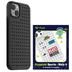 Etui Pinit Dynamic + Sport Pin iPhone 14 Plus / 15 Plus 6.7" fekete minta 3 tok