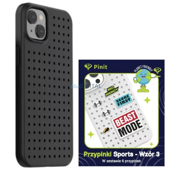 Etui Pinit Dynamic + Sport Pin iPhone 14 Plus 6.7" fekete minta 3 tok
